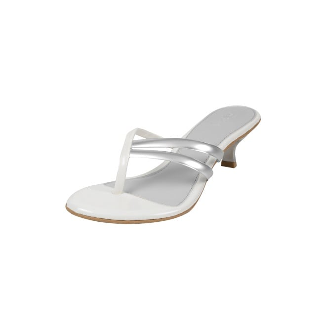 Mochi Women White Casual Slip Ons (SKU: 40-483-16-36)