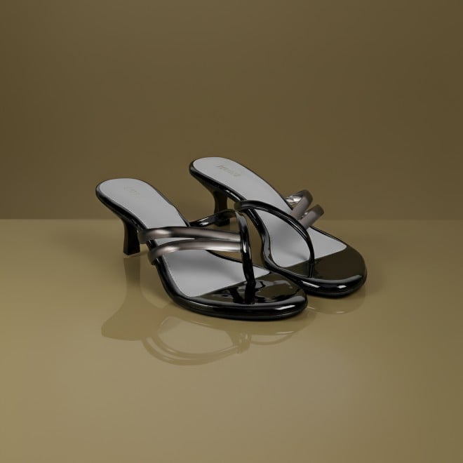 Mochi Women Black Casual Slip Ons