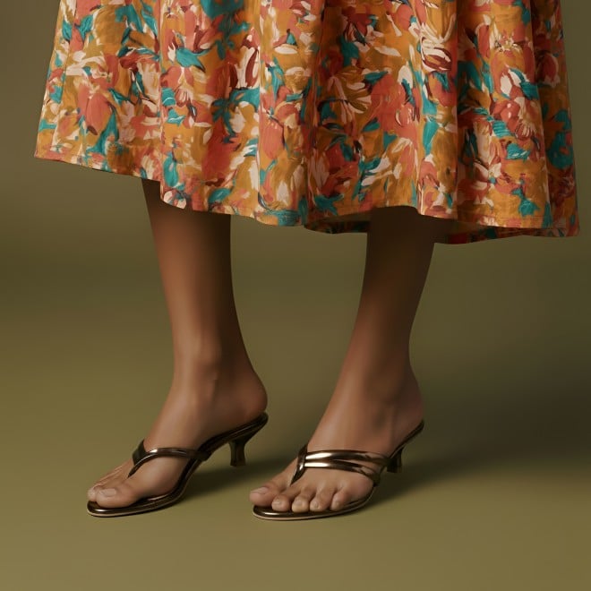 Mochi Women Antic-gold Casual Slip Ons (SKU: 40-483-28-36)