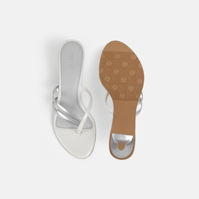 Mochi Women White Casual Slip Ons (SKU: 40-483-16-36)