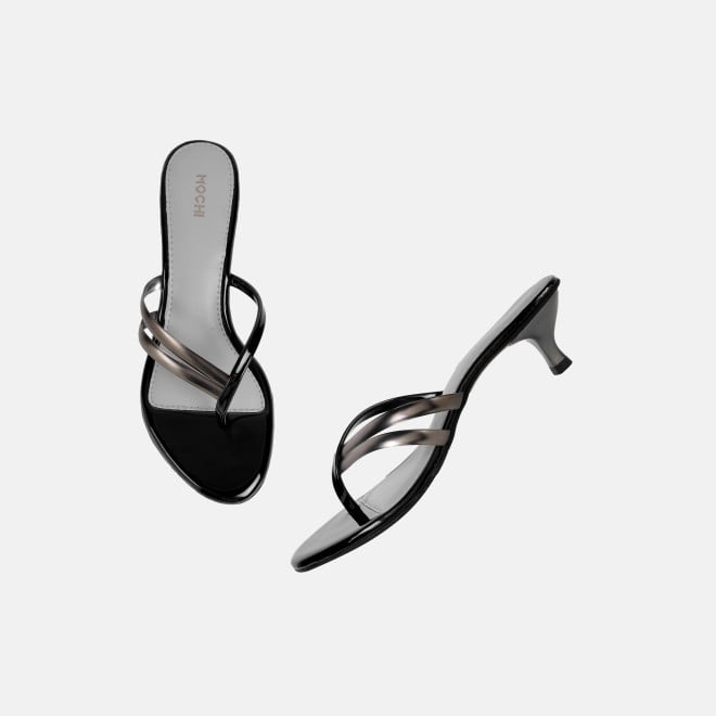 Mochi Women Black Casual Slip Ons (SKU: 40-483-11-36)