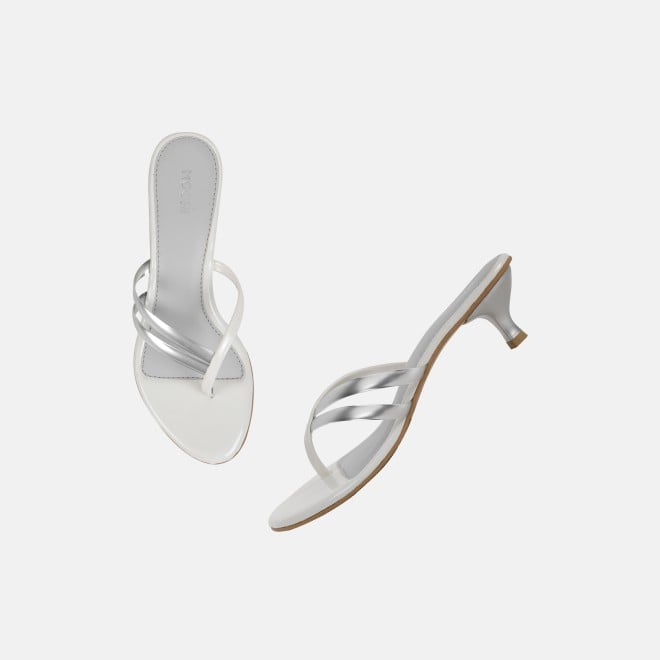 Mochi Women White Casual Slip Ons (SKU: 40-483-16-36)