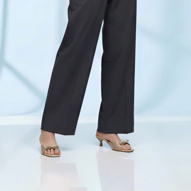 Mochi Women Beige Casual Slip Ons (SKU: 40-485-20-36)