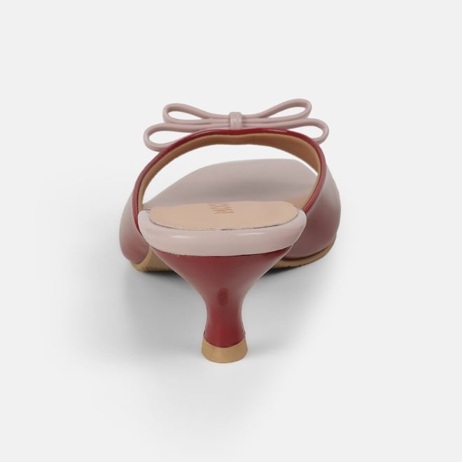 Mochi Women Maroon Casual Slip Ons (SKU: 40-485-44-36)