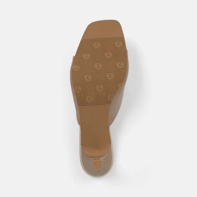 Mochi Women Beige Casual Slip Ons (SKU: 40-485-20-36)