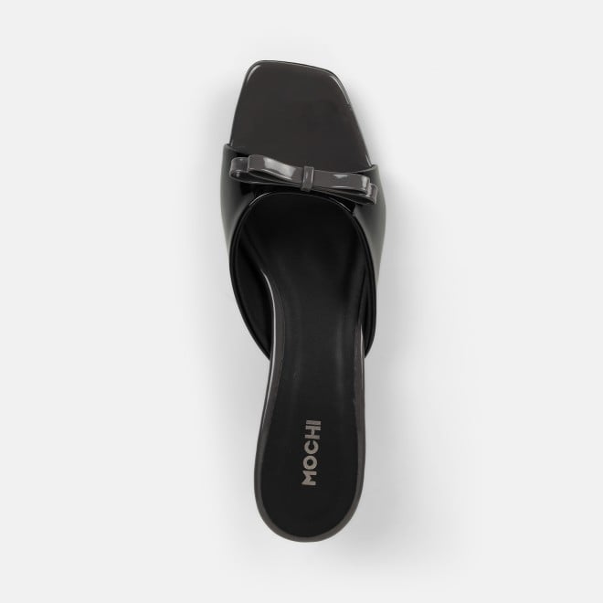 Mochi Women Black Casual Slip Ons (SKU: 40-485-11-36)