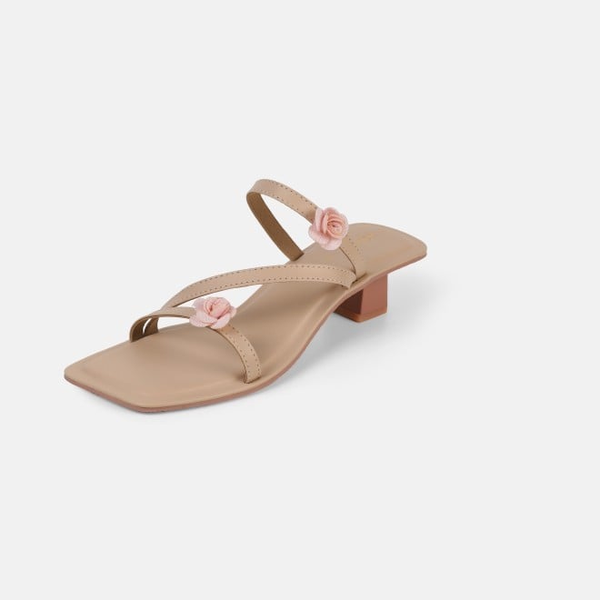 Mochi Women Beige Casual Slip Ons (SKU: 40-487-20-36)