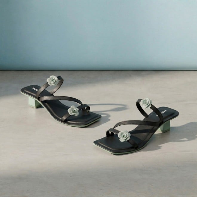 Mochi Women Black Casual Slip Ons