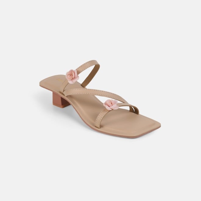 Mochi Women Beige Casual Slip Ons (SKU: 40-487-20-36)