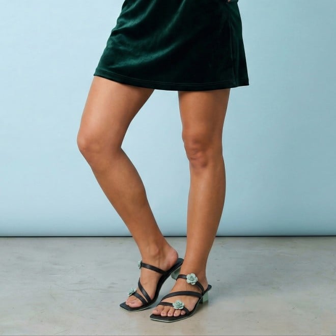 Mochi Women Black Casual Slip Ons (SKU: 40-487-11-36)