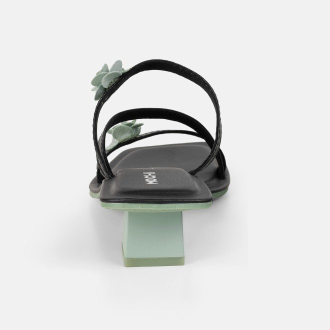 Mochi Women Black Casual Slip Ons (SKU: 40-487-11-36)