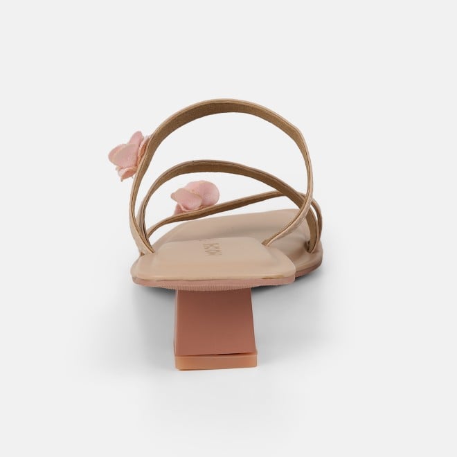 Mochi Women Beige Casual Slip Ons (SKU: 40-487-20-36)