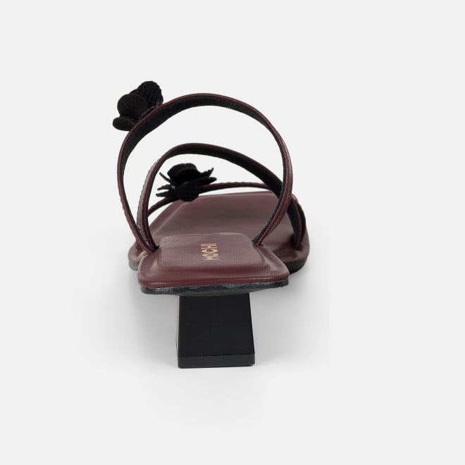 Mochi Women Maroon Casual Slip Ons (SKU: 40-487-44-36)