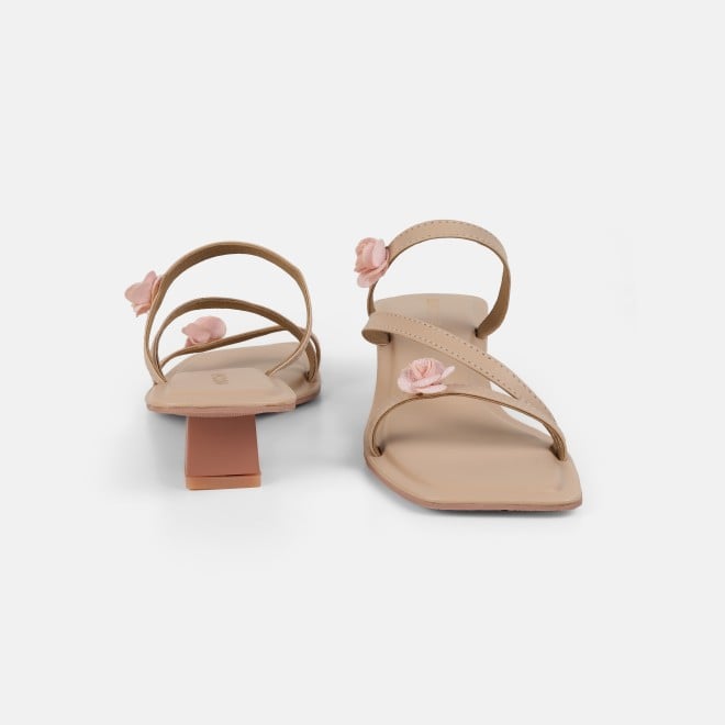 Mochi Women Beige Casual Slip Ons (SKU: 40-487-20-36)