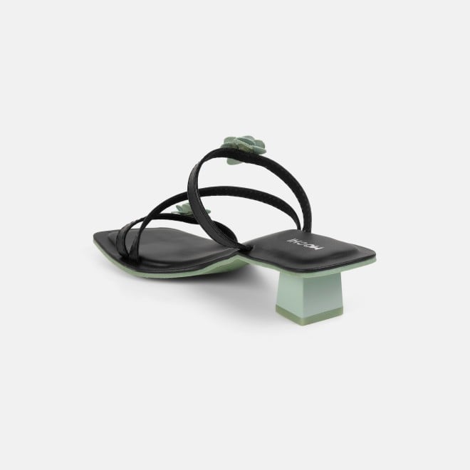 Mochi Women Black Casual Slip Ons (SKU: 40-487-11-36)