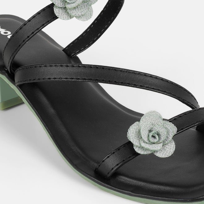 Mochi Women Black Casual Slip Ons (SKU: 40-487-11-36)