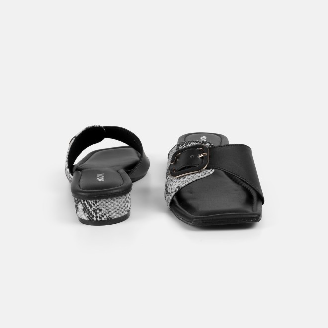 Mochi Women Black Casual Slip Ons (SKU: 40-488-11-36)