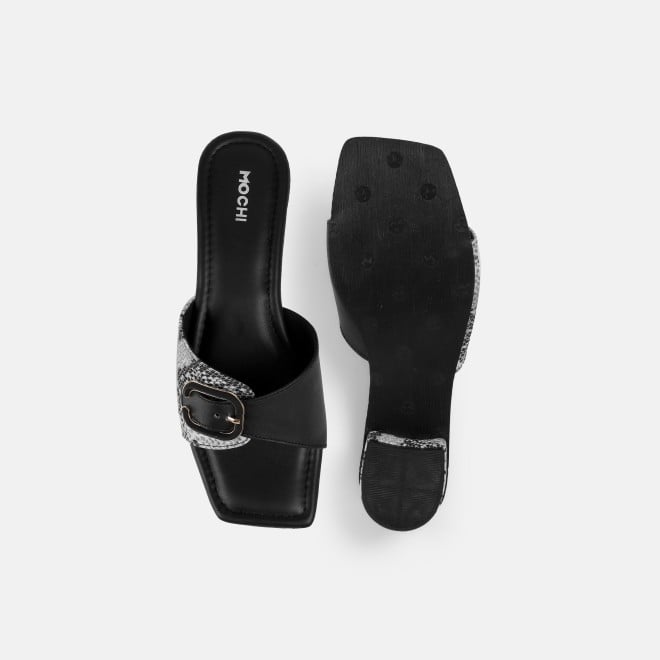 Mochi Women Black Casual Slip Ons (SKU: 40-488-11-36)
