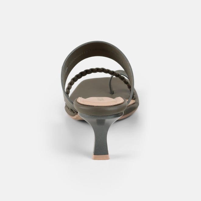 Mochi Women Green Casual Slip Ons (SKU: 40-497-21-36)