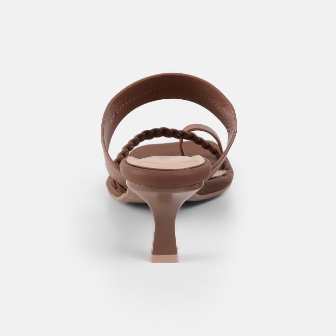 Mochi Women Tan Casual Slip Ons (SKU: 40-497-23-36)