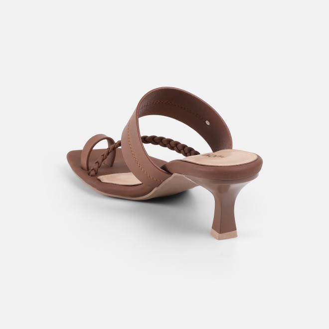 Mochi Women Tan Casual Slip Ons (SKU: 40-497-23-36)