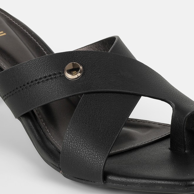 Mochi Women Black Casual Slip Ons (SKU: 40-498-11-36)