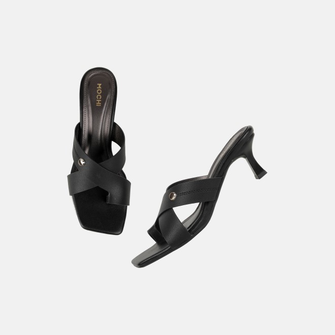 Mochi Women Black Casual Slip Ons (SKU: 40-498-11-36)