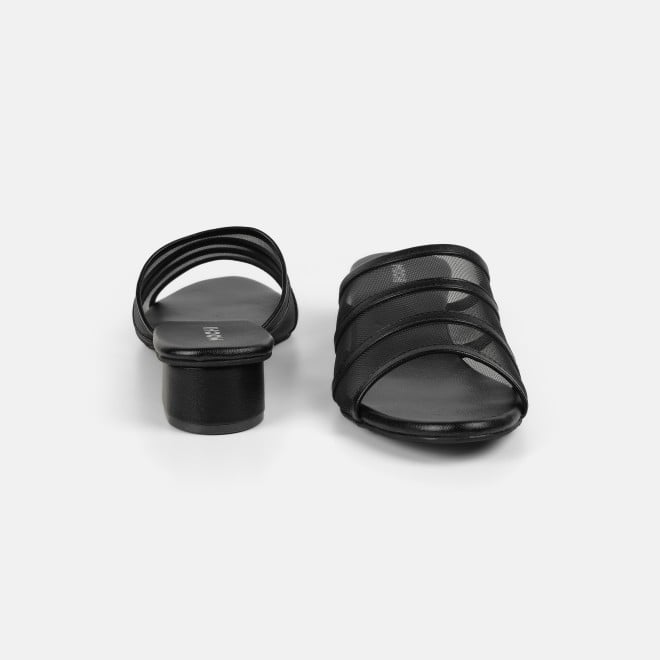 Mochi Women Black Casual Slip Ons (SKU: 40-502-11-36)