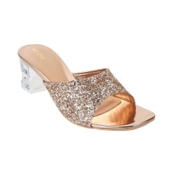 Women Rose-Gold Party Sandals