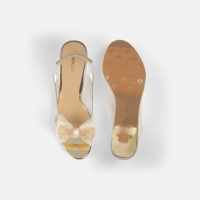 Mochi Women Gold Party Sandals (SKU: 40-800297-15-36)