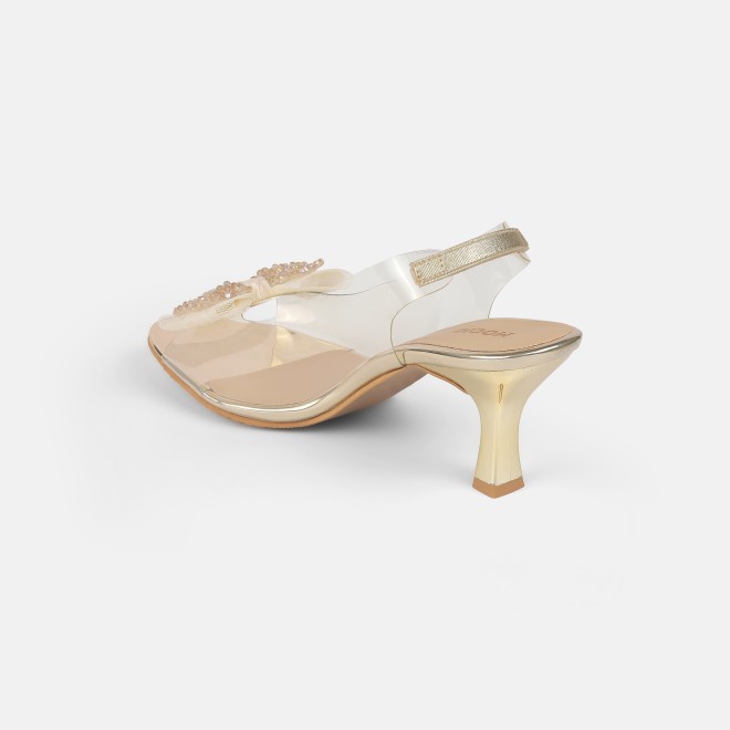 Mochi Women Gold Party Sandals (SKU: 40-800297-15-36)