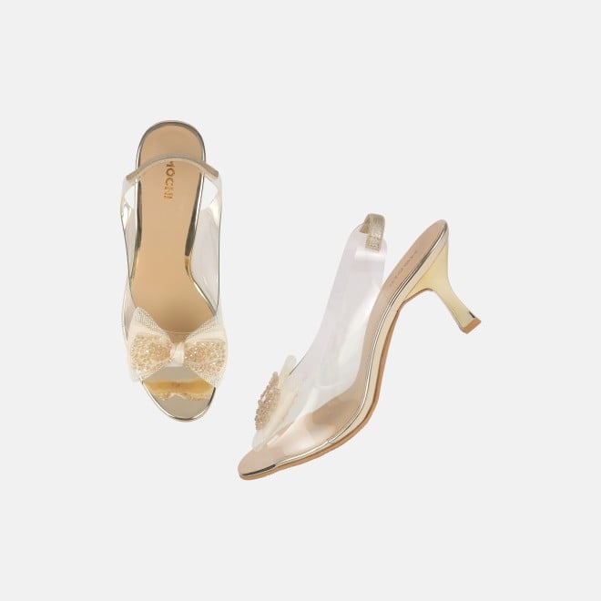 Mochi Women Gold Party Sandals (SKU: 40-800297-15-36)