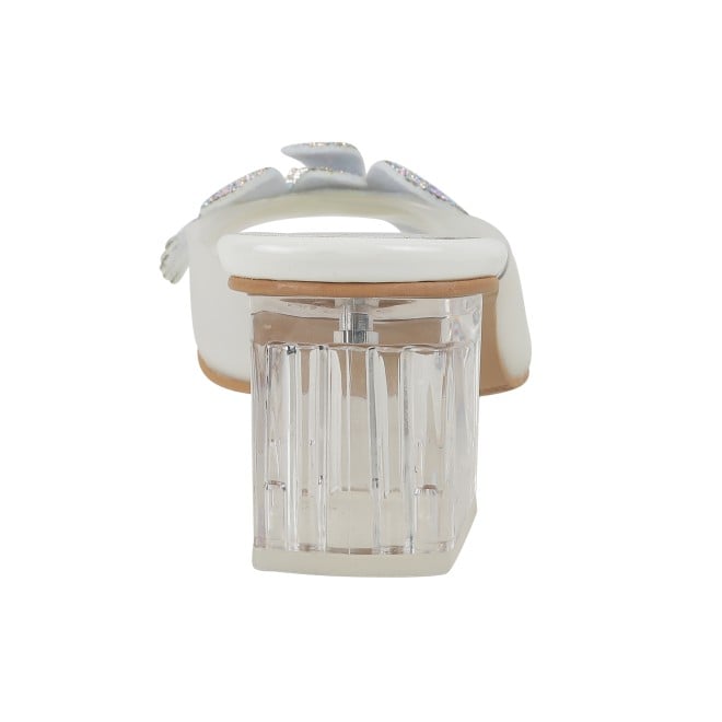 Mochi Women White Party Slip Ons (SKU: 40-800307-16-37)