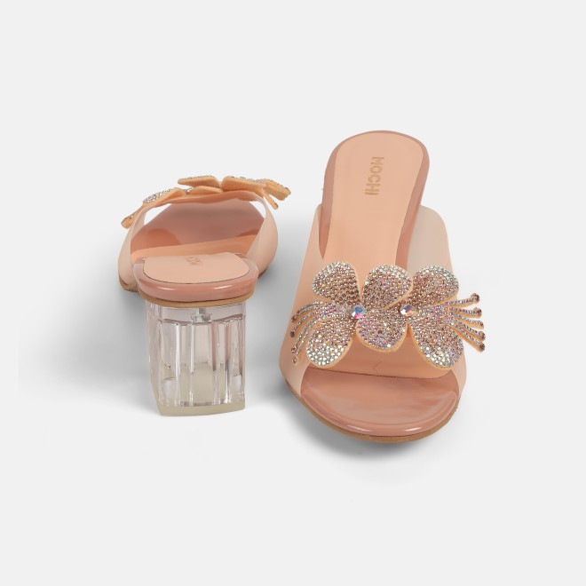 Mochi Women Peach Party Slip Ons (SKU: 40-800307-80-37)