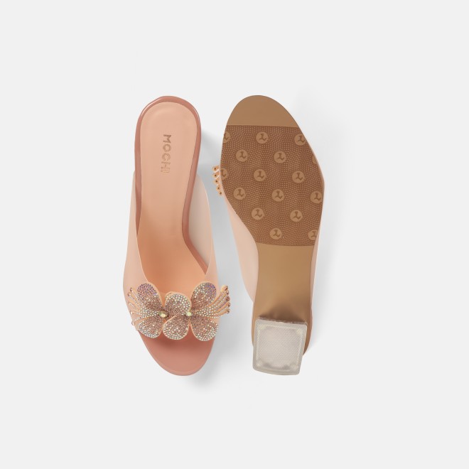 Mochi Women Peach Party Slip Ons (SKU: 40-800307-80-37)