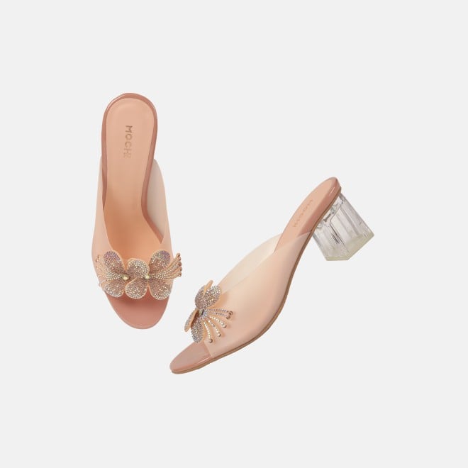 Mochi Women Peach Party Slip Ons (SKU: 40-800307-80-37)