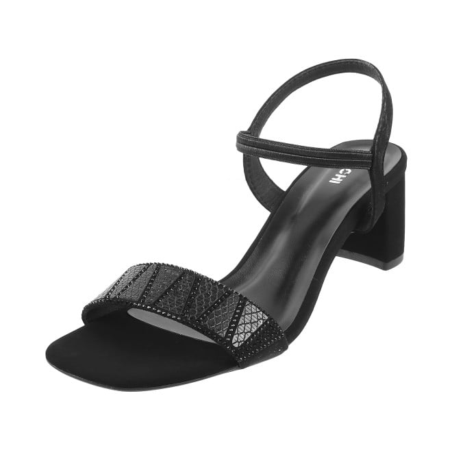 Mochi Women Black Party Sandals (SKU: 40-900122-11-36)