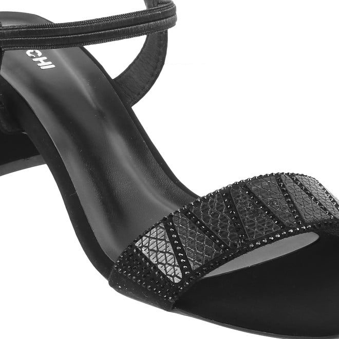 Mochi Women Black Party Sandals (SKU: 40-900122-11-36)