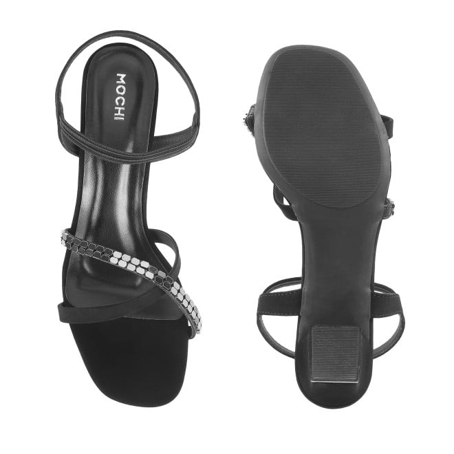Mochi Women Black Party Sandals (SKU: 40-902442-11-36)