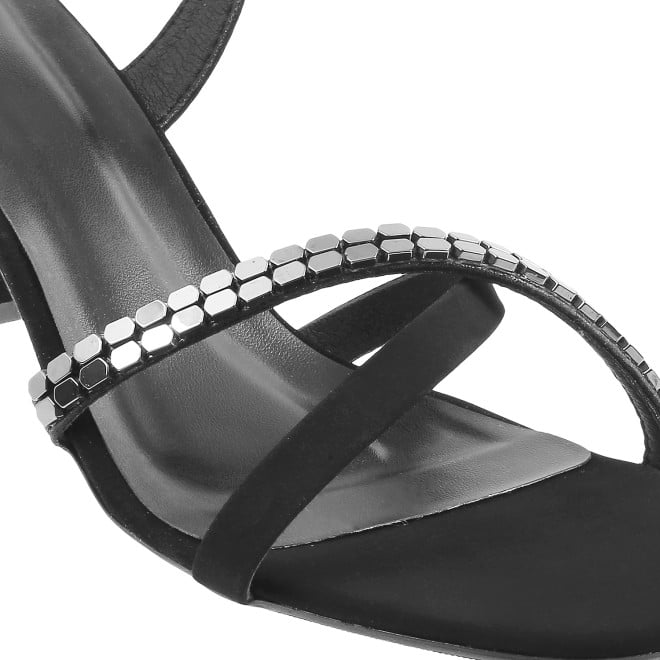 Mochi Women Black Party Sandals (SKU: 40-902442-11-36)