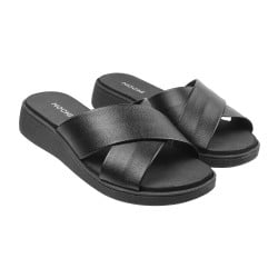 Women Black Casual Slippers