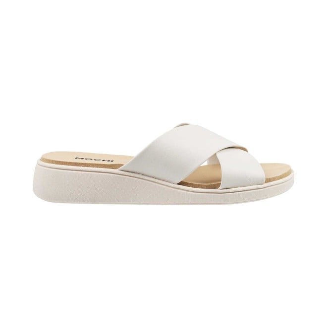 Mochi Women Off-White Casual Slippers (SKU: 41-1160-66-36)