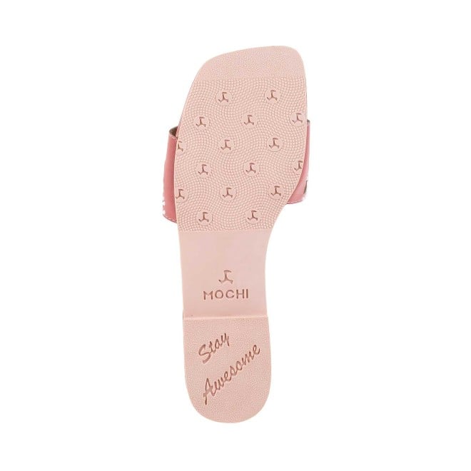 Mochi Women Pink Casual Slippers (SKU: 41-126-24-36)