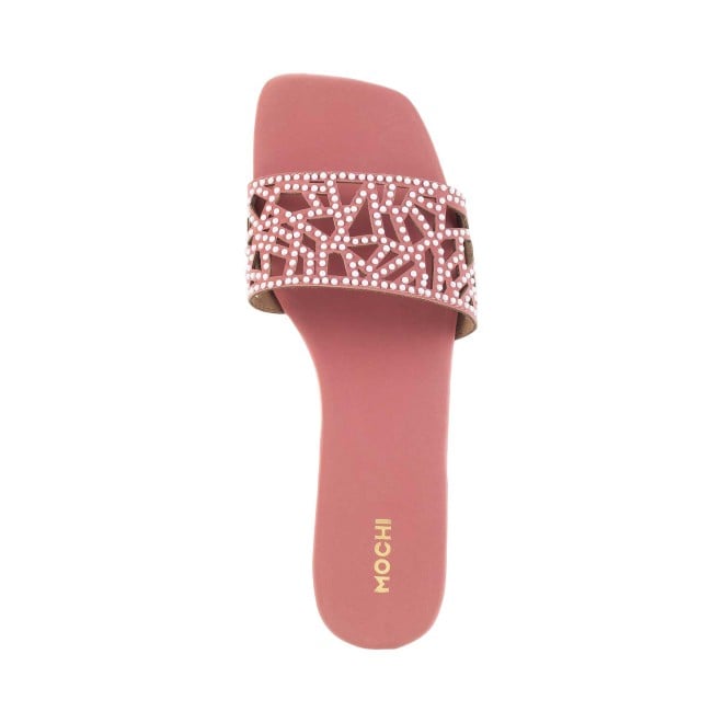 Mochi Women Pink Casual Slippers (SKU: 41-126-24-36)