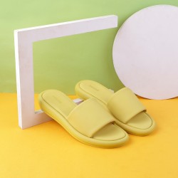 Women Yellow Casual Slip Ons