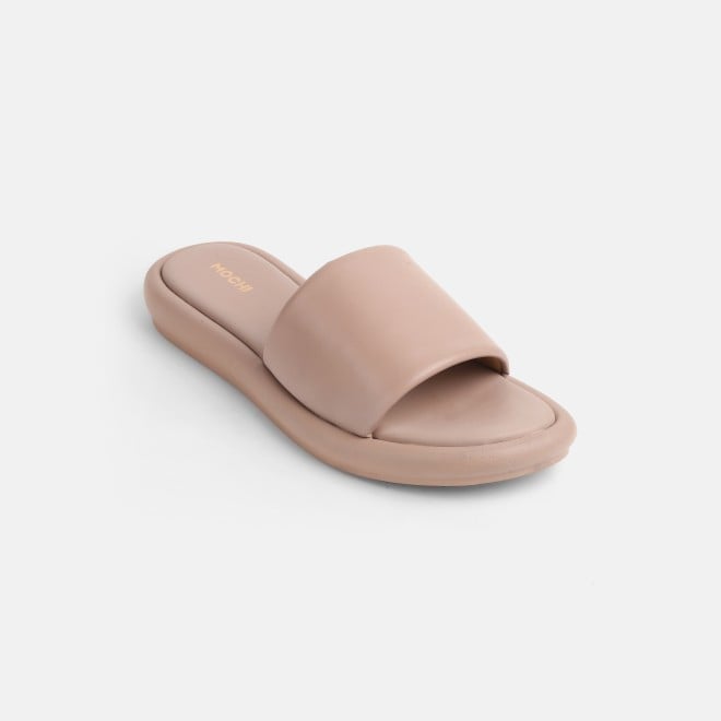 Mochi Women Peach Casual Slip Ons