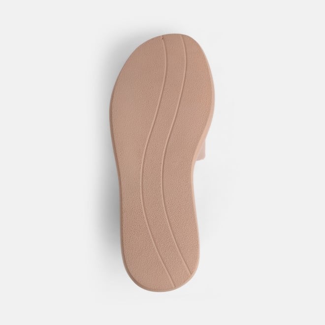 Mochi Women Peach Casual Slip Ons (SKU: 41-139-80-36)