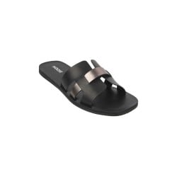 Women Black Casual Slip Ons