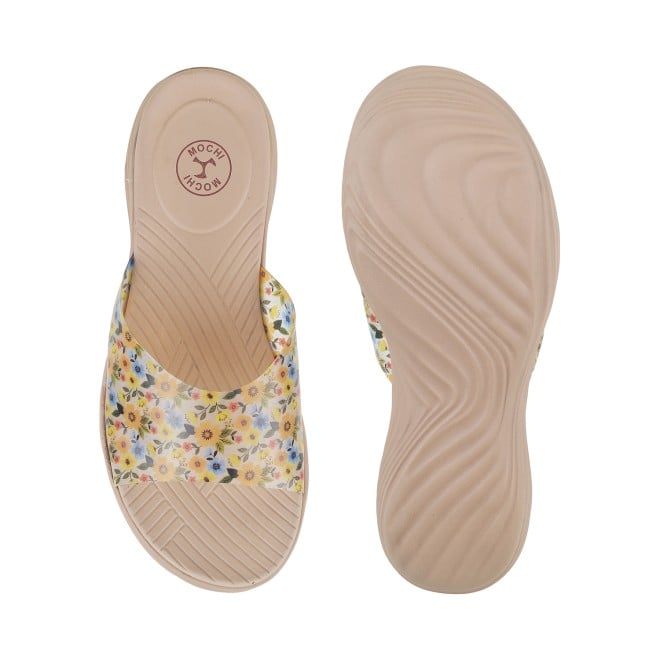 Mochi Women Beige Casual Sandals (SKU: 41-145L-20-42)