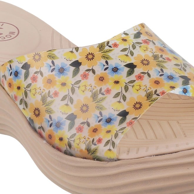 Mochi Women Beige Casual Sandals (SKU: 41-145L-20-42)